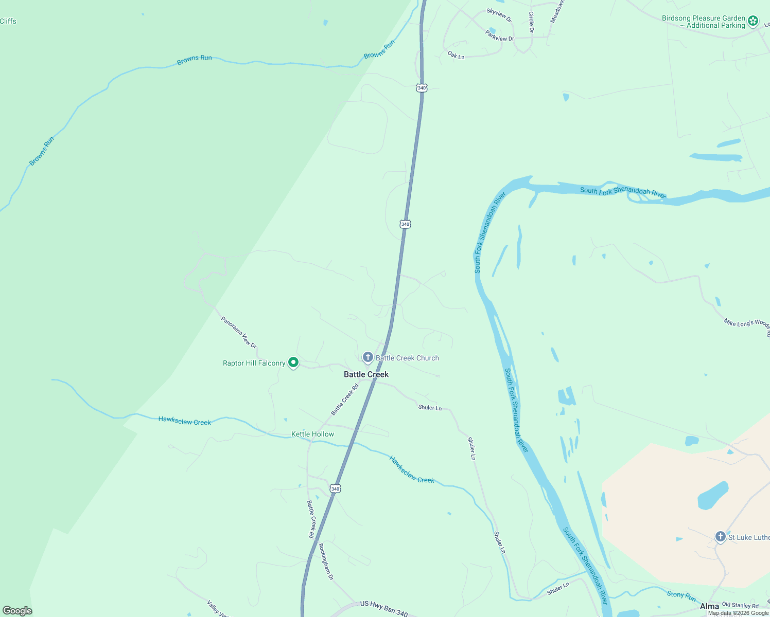 map of restaurants, bars, coffee shops, grocery stores, and more near 135 Hill Climb Road in Stanley