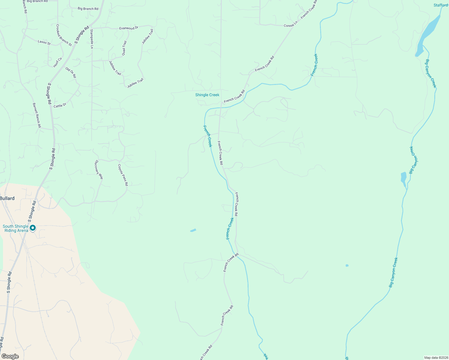 map of restaurants, bars, coffee shops, grocery stores, and more near 5979 French Creek Road in Shingle Springs