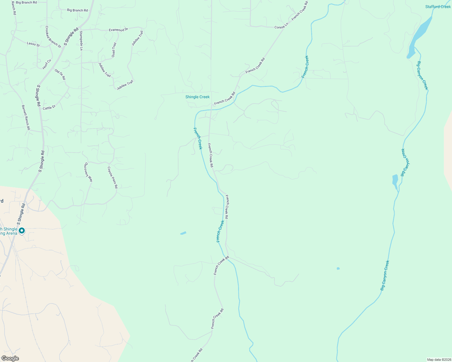 map of restaurants, bars, coffee shops, grocery stores, and more near 5979 French Creek Road in Shingle Springs