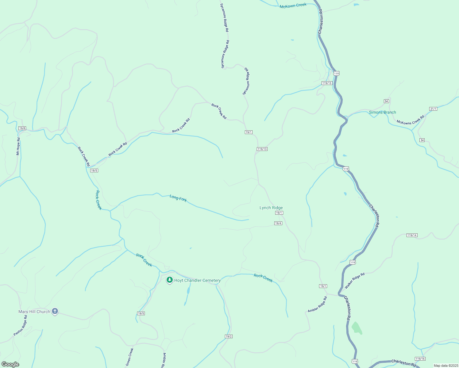 map of restaurants, bars, coffee shops, grocery stores, and more near 114 Longfork Camp Road in Walton