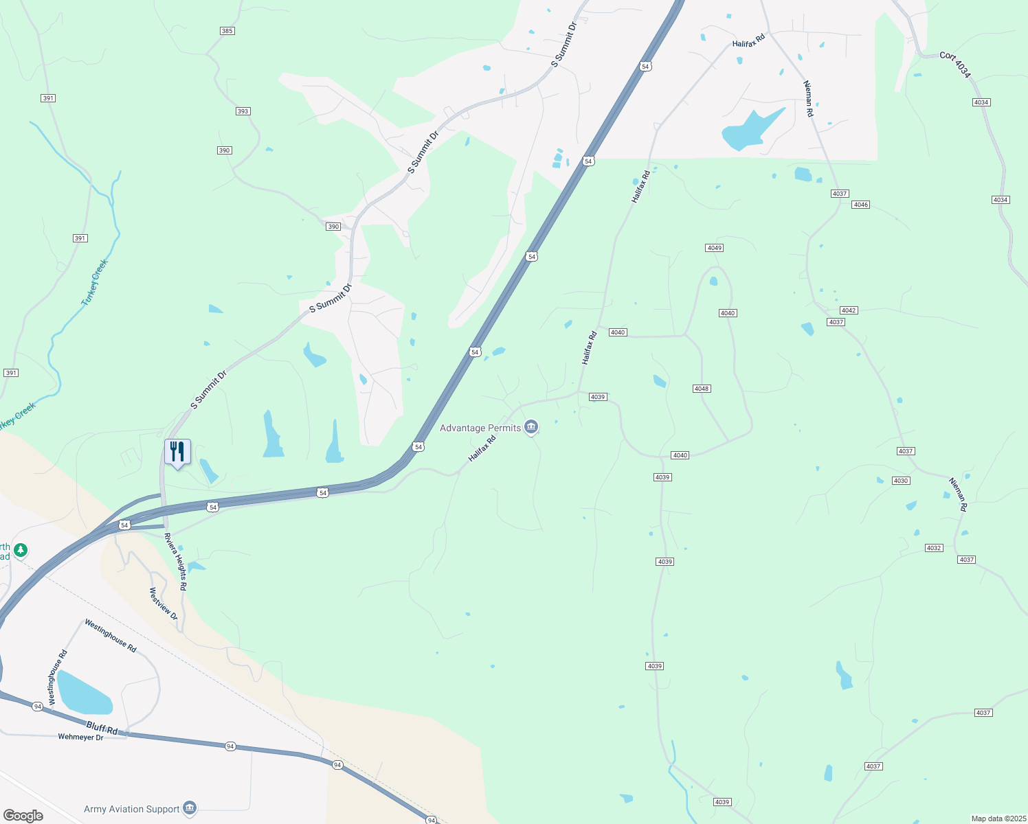 map of restaurants, bars, coffee shops, grocery stores, and more near 1998 County Road 4036 in Holts Summit
