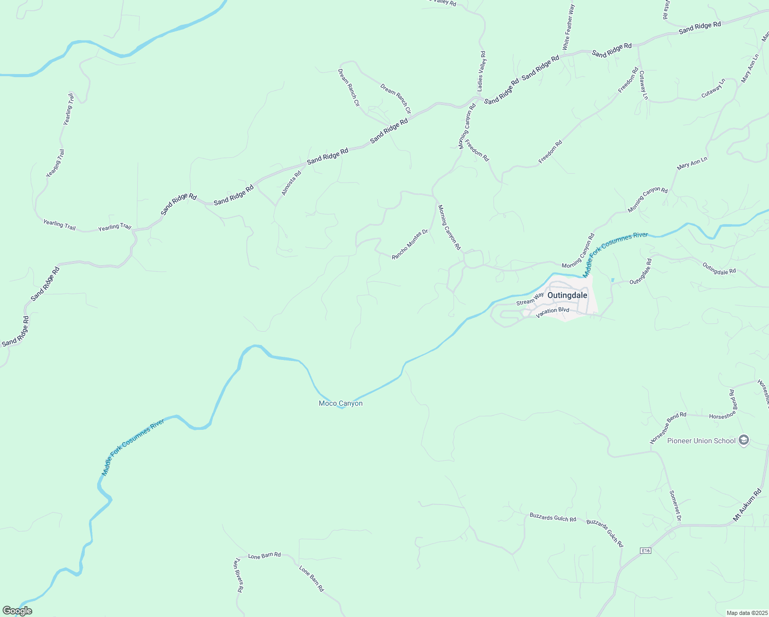 map of restaurants, bars, coffee shops, grocery stores, and more near 4291 Rancho Montes Drive in Placerville