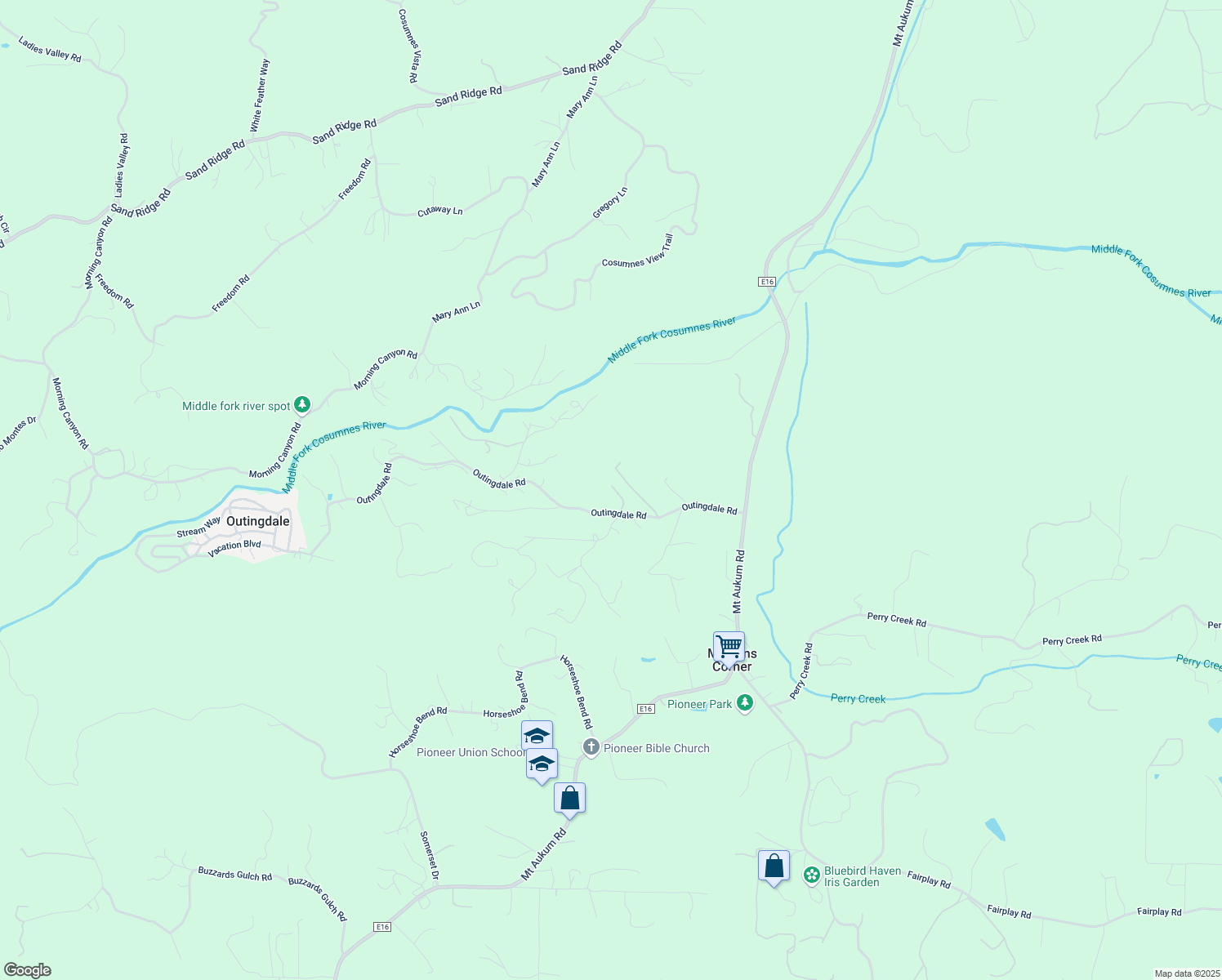 map of restaurants, bars, coffee shops, grocery stores, and more near 6541 Carriage Lane in Somerset