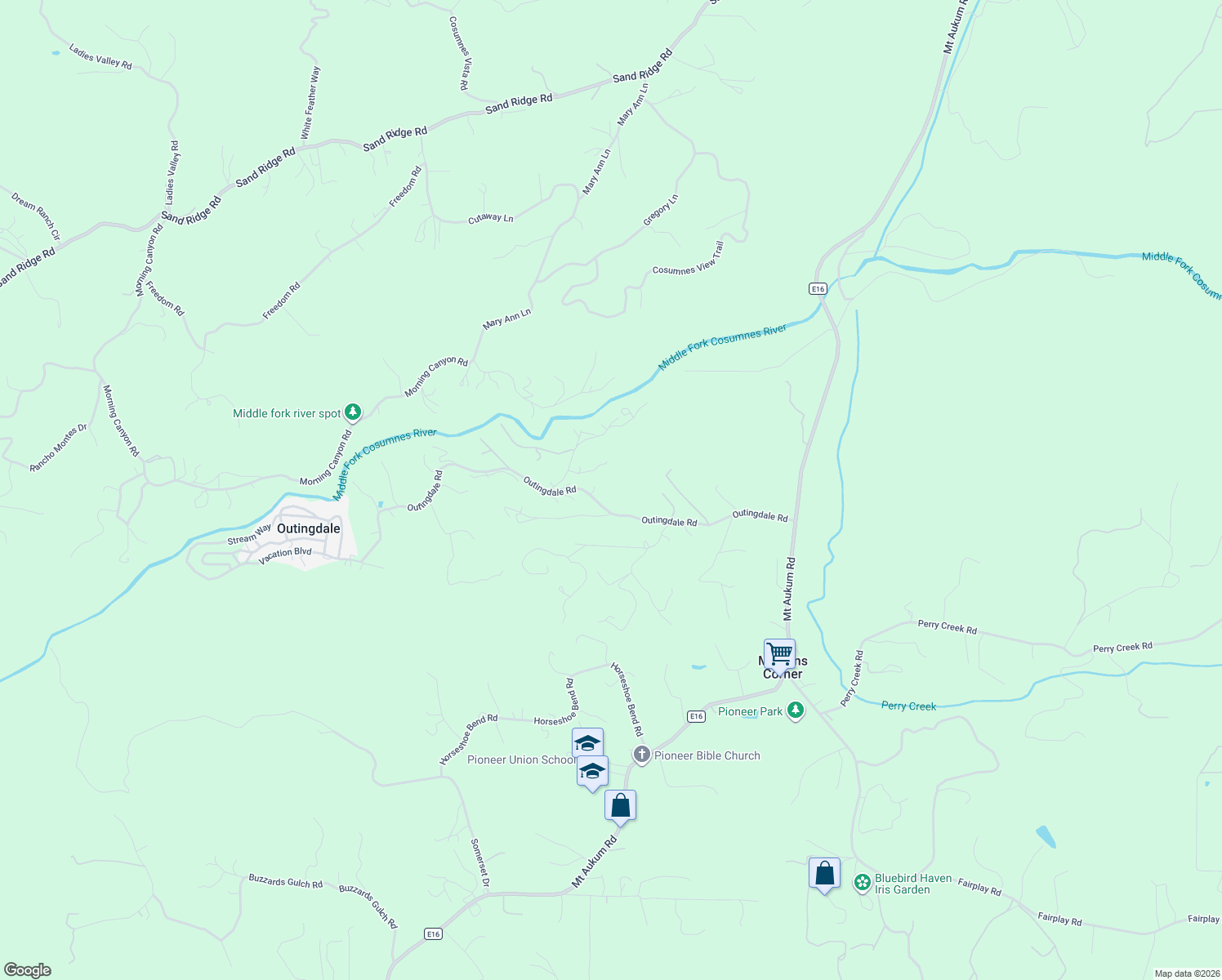 map of restaurants, bars, coffee shops, grocery stores, and more near 6179 Outingdale Road in Somerset