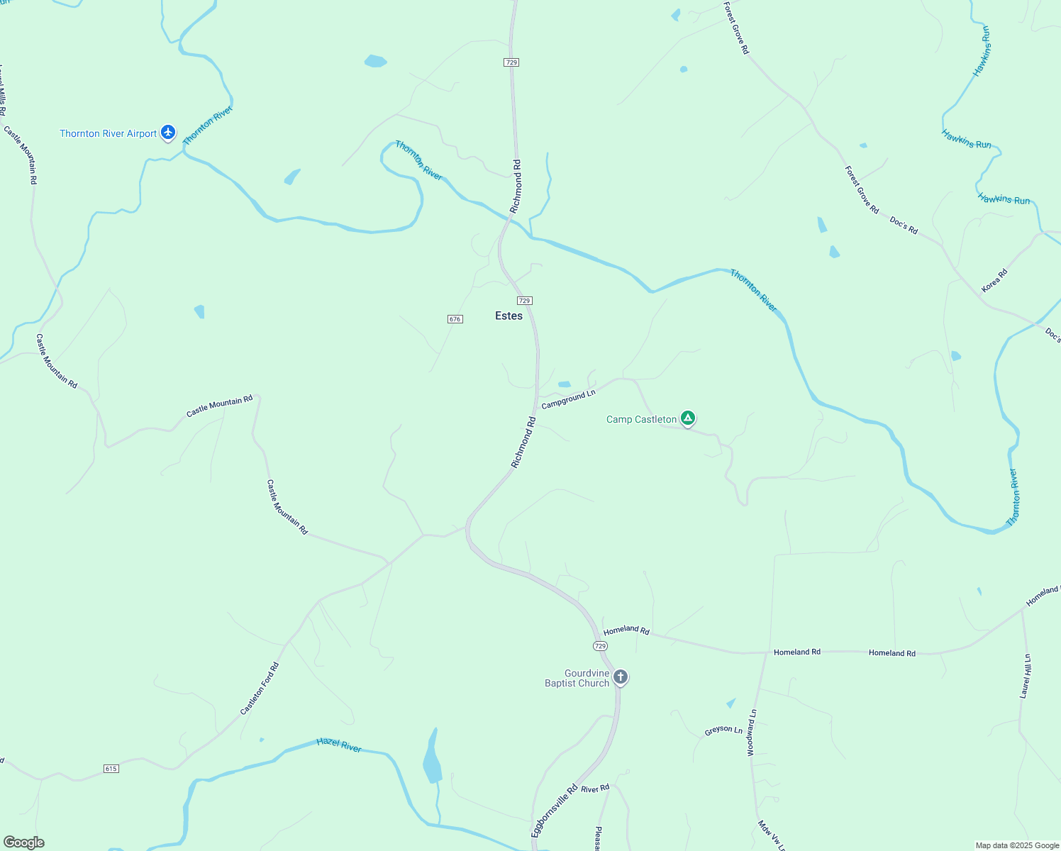 map of restaurants, bars, coffee shops, grocery stores, and more near 126 Richmond Road in Castleton