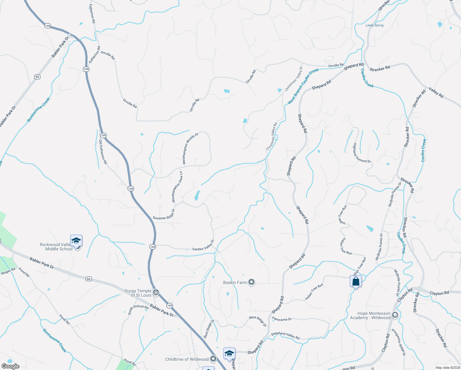 map of restaurants, bars, coffee shops, grocery stores, and more near 17607 Vintage Oak Drive in Wildwood