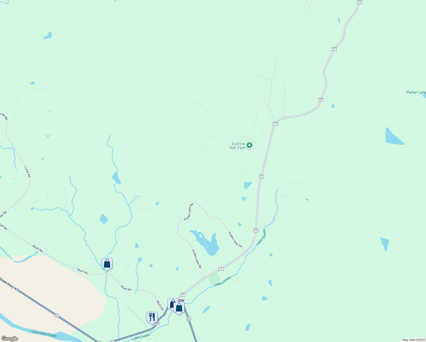 map of restaurants, bars, coffee shops, grocery stores, and more near 11438 Boone Trail in Marthasville