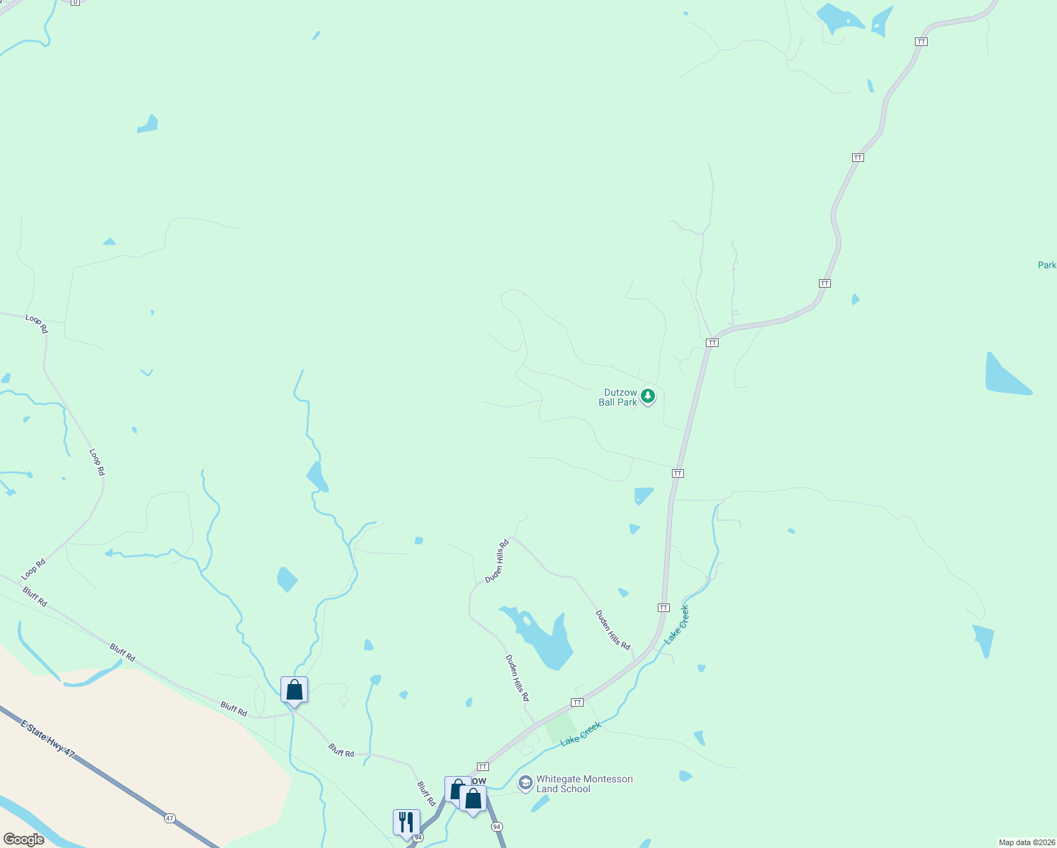 map of restaurants, bars, coffee shops, grocery stores, and more near 11200 Cumberland Gap Drive in Marthasville