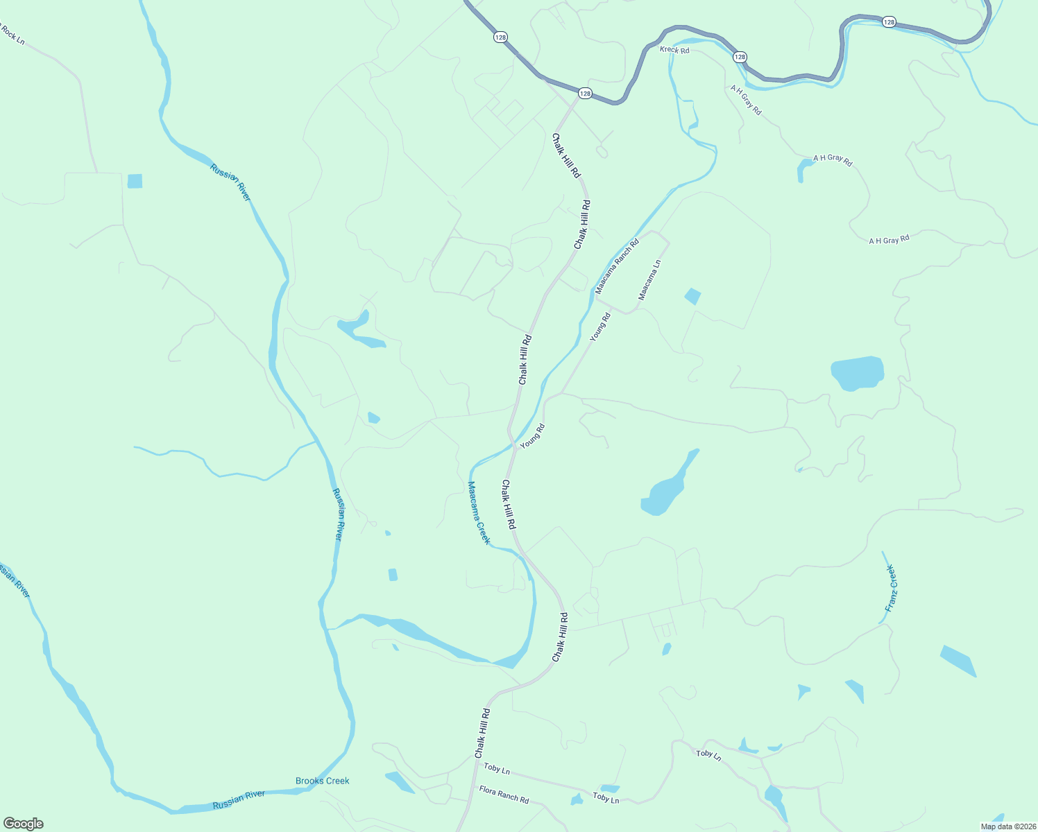map of restaurants, bars, coffee shops, grocery stores, and more near 14850 Chalk Hill Road in Healdsburg