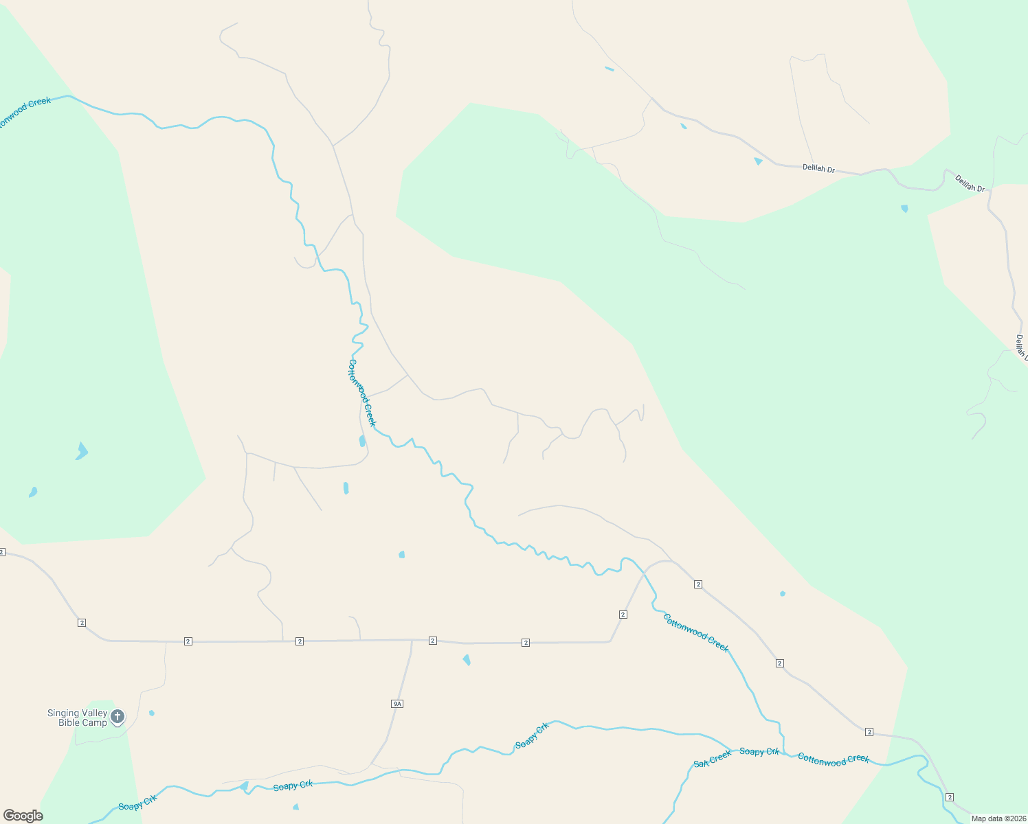 map of restaurants, bars, coffee shops, grocery stores, and more near Rosebush Road in Fremont County