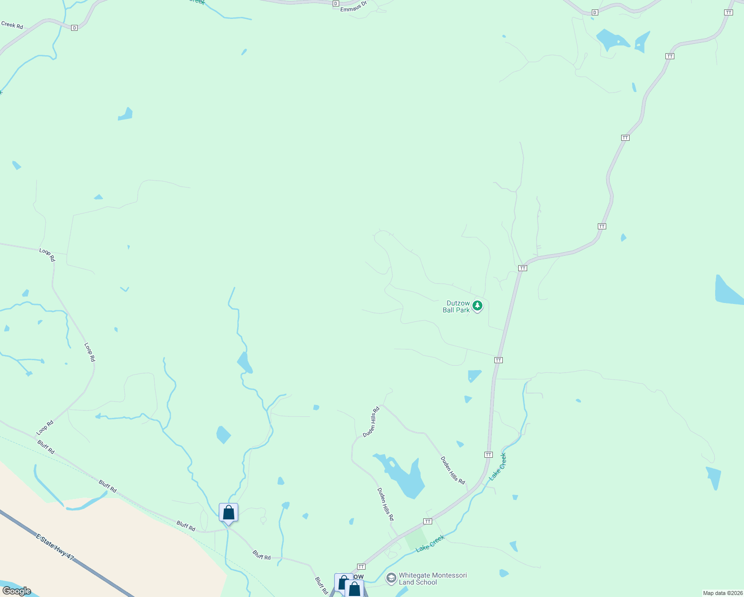 map of restaurants, bars, coffee shops, grocery stores, and more near 11429 High Plains Road in Marthasville