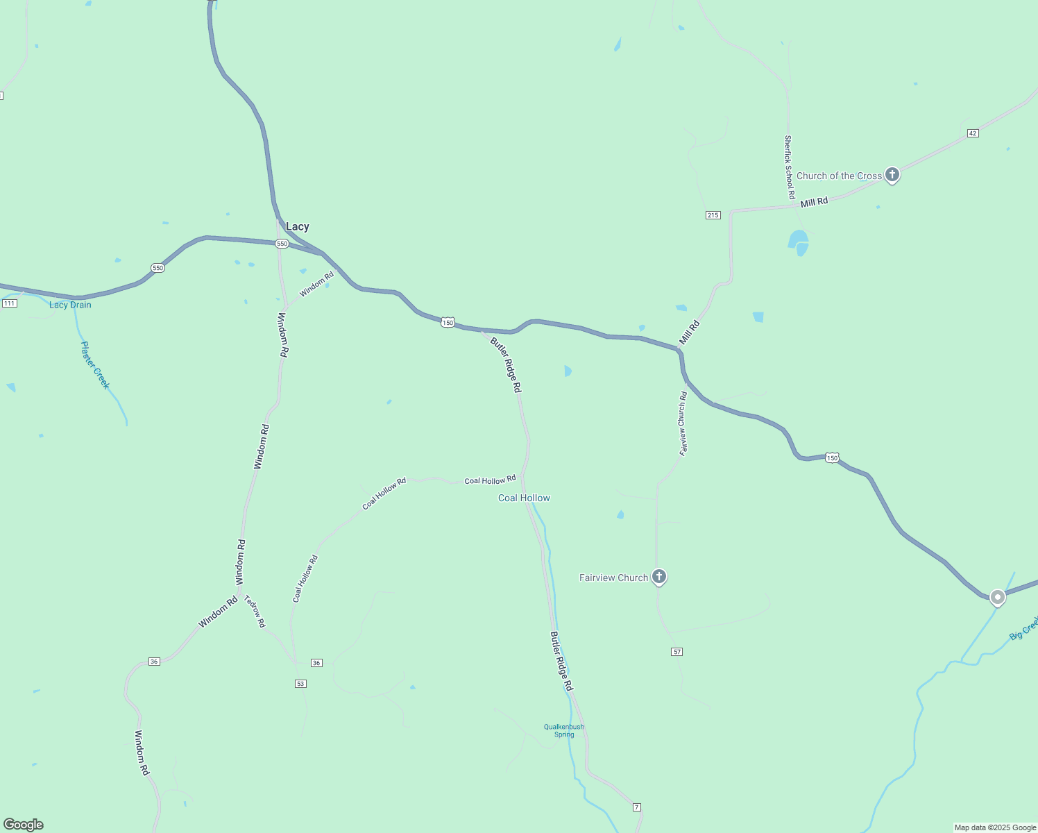 map of restaurants, bars, coffee shops, grocery stores, and more near 8821 Butler Ridge Road in Shoals