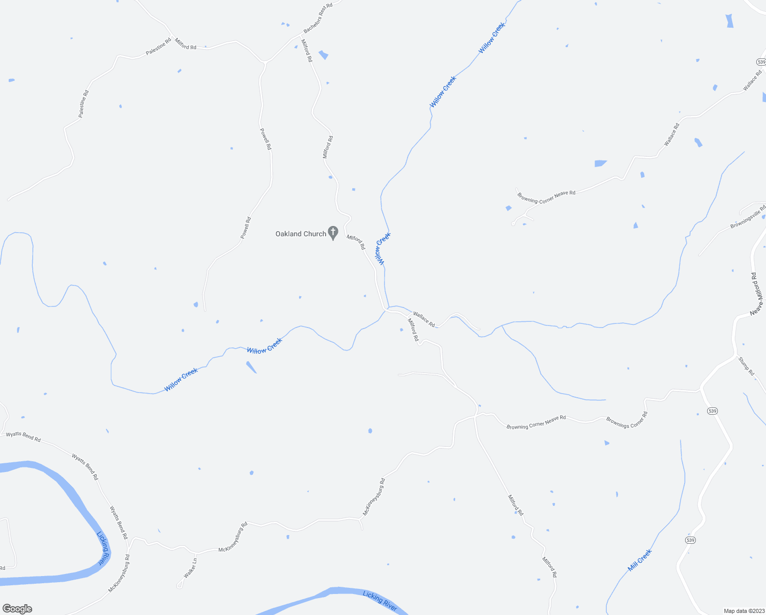 map of restaurants, bars, coffee shops, grocery stores, and more near Milford Road in Falmouth