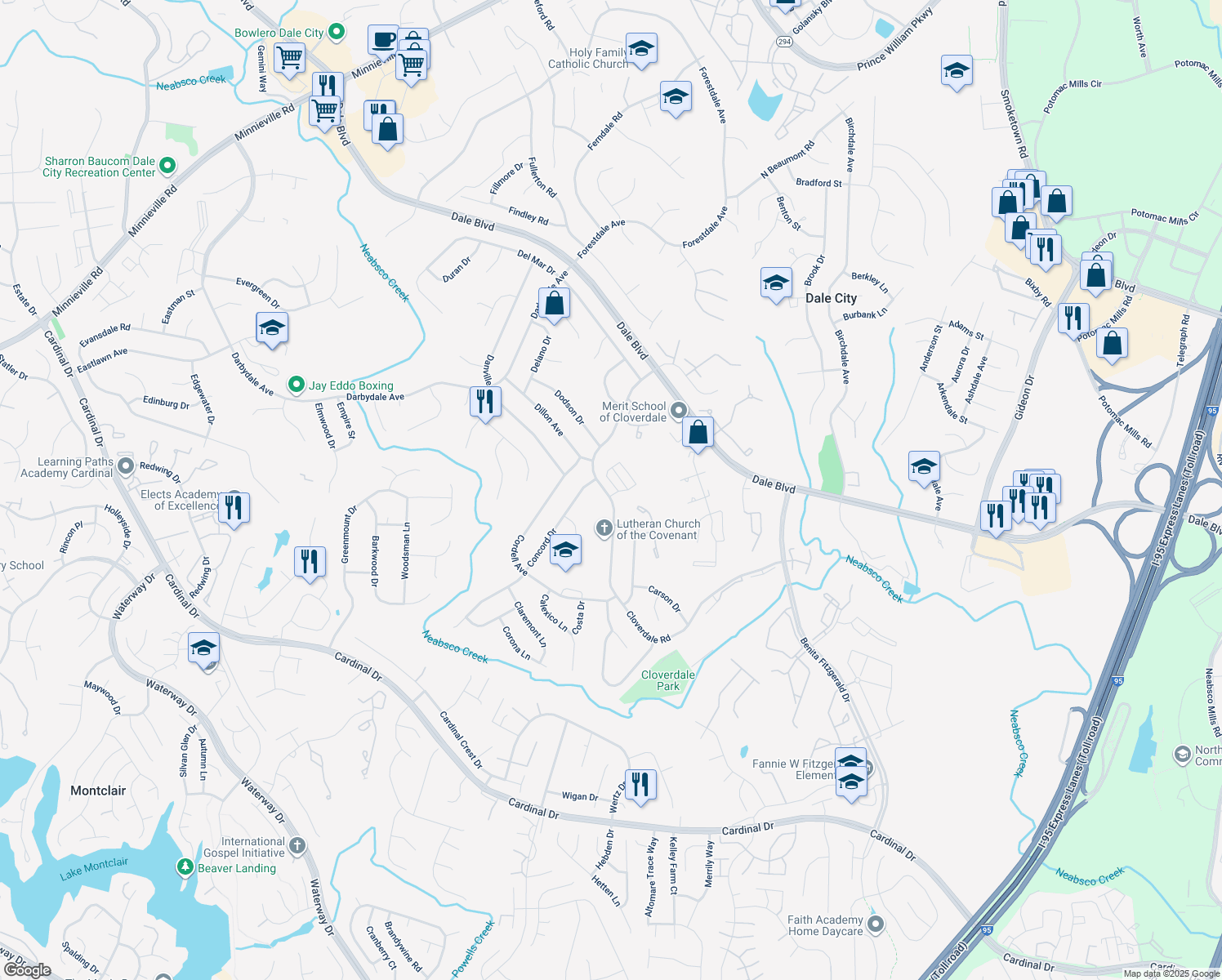 14871 Cloverdale Road, Dale City VA Walk Score