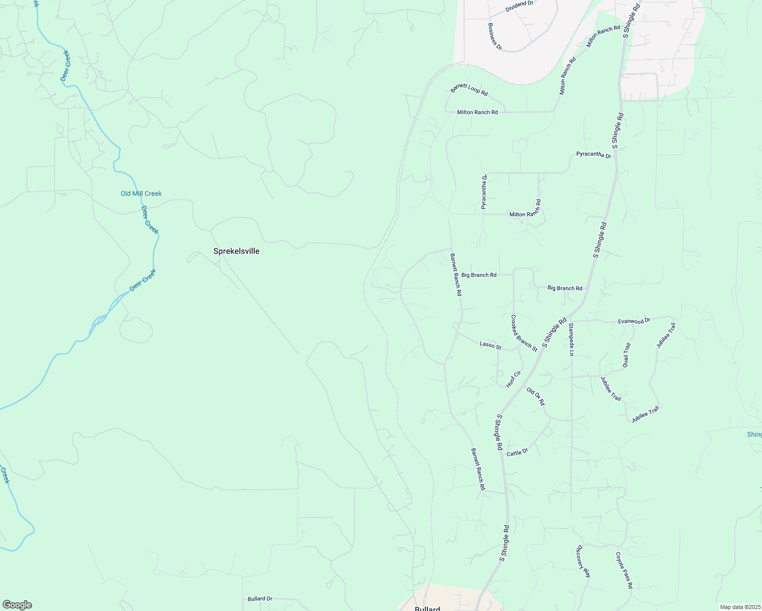 map of restaurants, bars, coffee shops, grocery stores, and more near 4405 Barnett Ranch Road in Shingle Springs