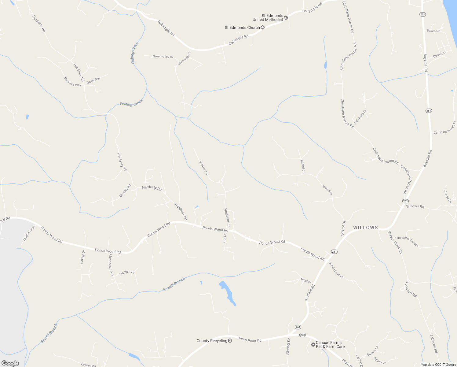 map of restaurants, bars, coffee shops, grocery stores, and more near 2715 Loving Way in Huntingtown