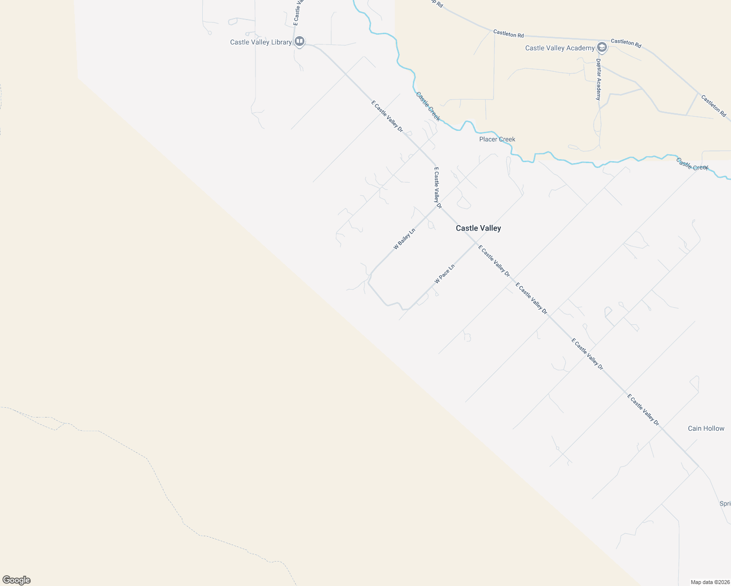 map of restaurants, bars, coffee shops, grocery stores, and more near 431 West Bailey Lane in Castle Valley