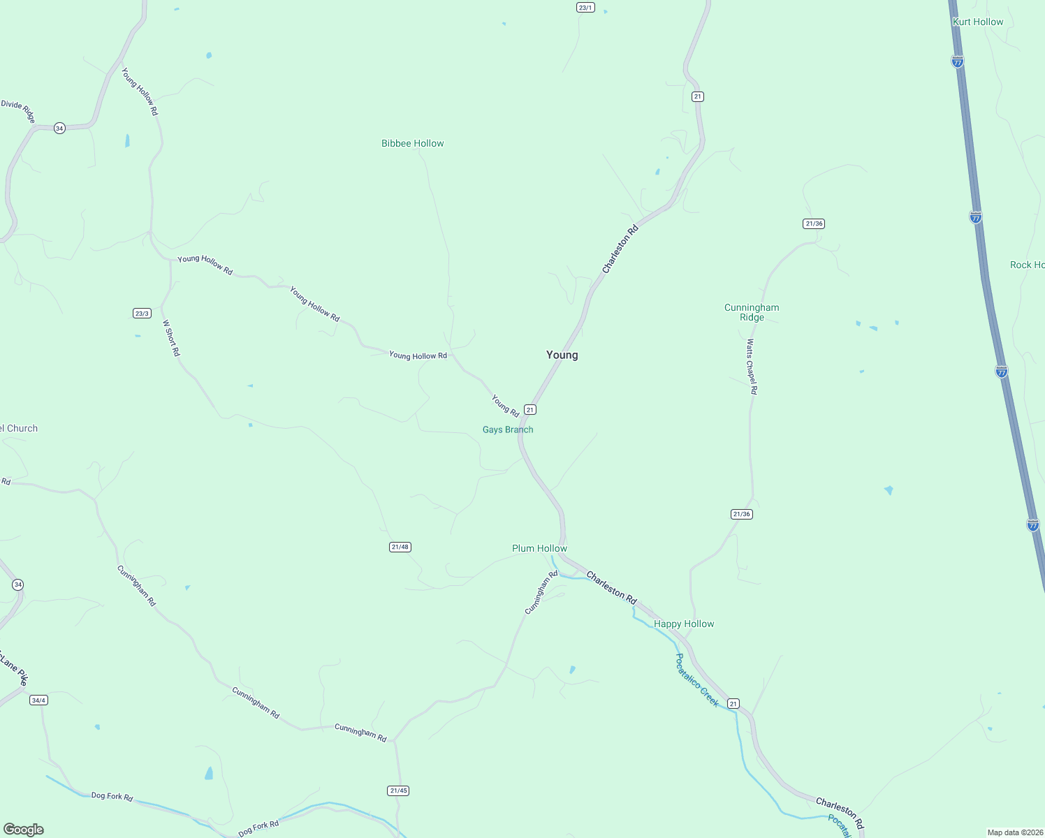 map of restaurants, bars, coffee shops, grocery stores, and more near 867 Young Road in Charleston