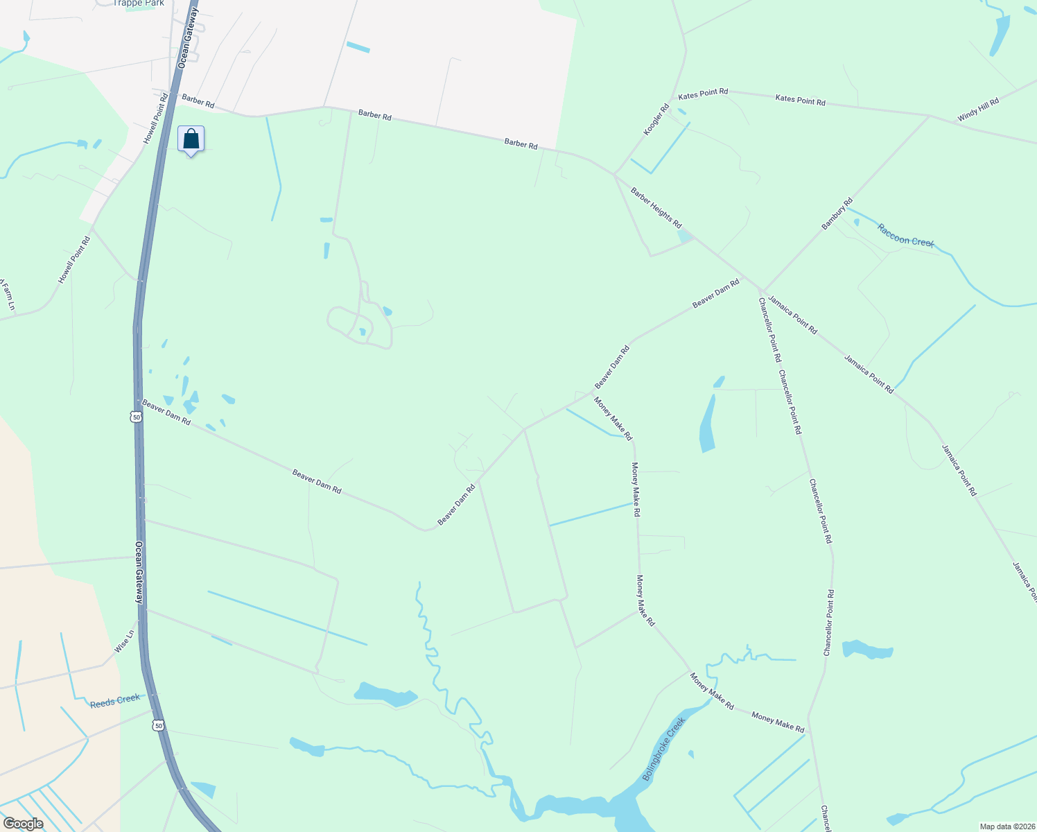 map of restaurants, bars, coffee shops, grocery stores, and more near 30050 Beaver Dam Road in Trappe
