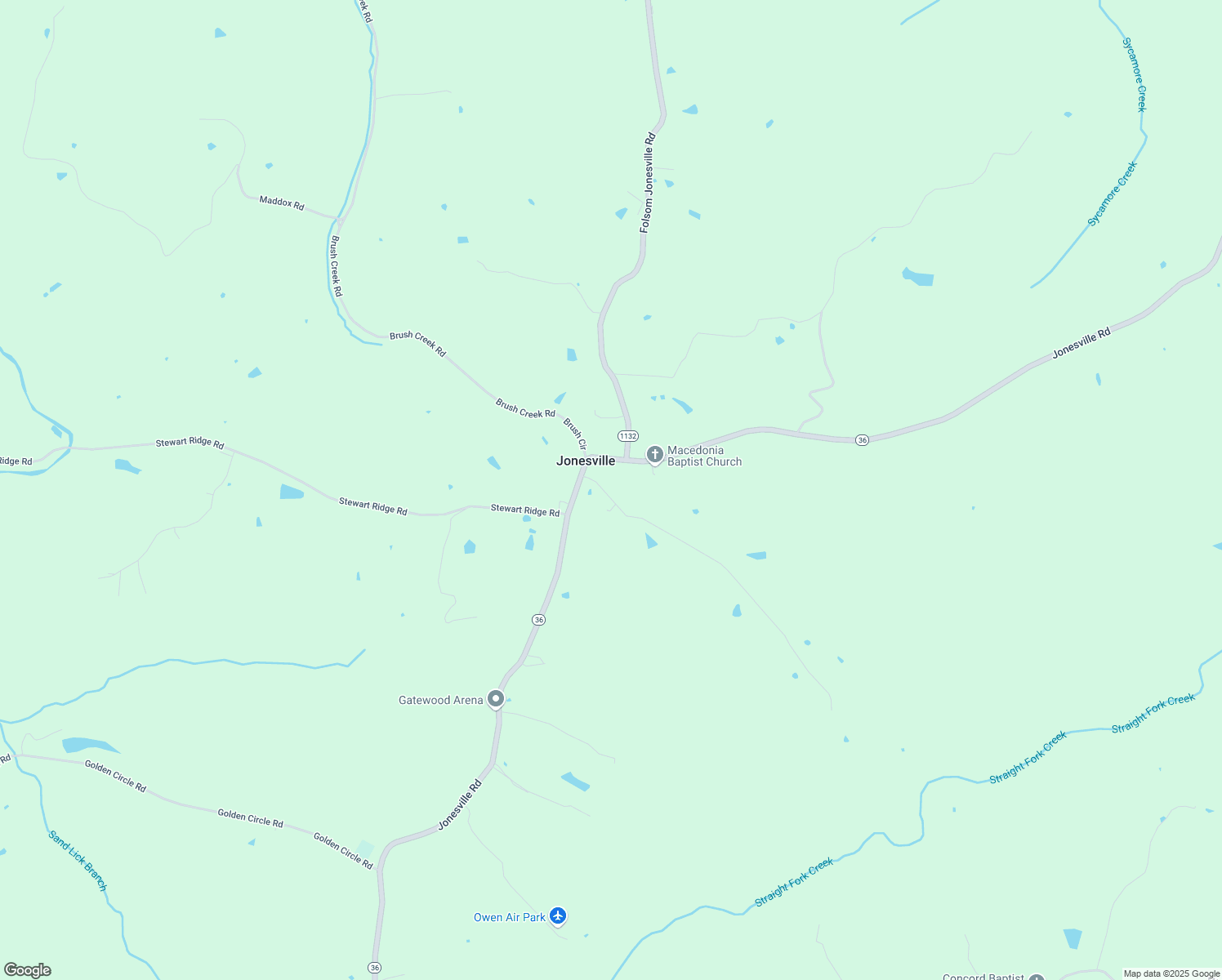 map of restaurants, bars, coffee shops, grocery stores, and more near 230 School Road in Jonesville