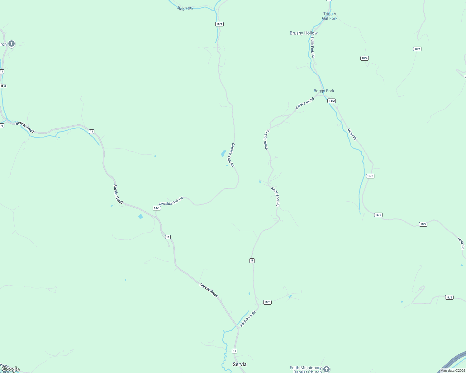 map of restaurants, bars, coffee shops, grocery stores, and more near 1527 County Route 18/1 in Duck