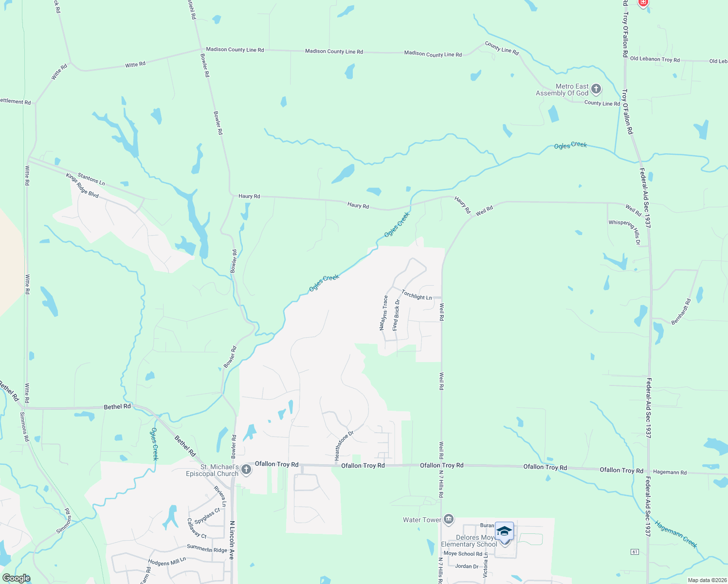 map of restaurants, bars, coffee shops, grocery stores, and more near 1233 Natalyns Trace in Lebanon
