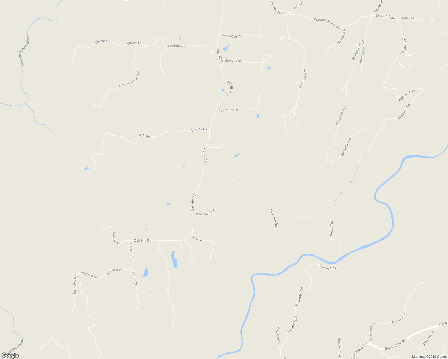map of restaurants, bars, coffee shops, grocery stores, and more near 1371 Moccasin Trail in Placerville