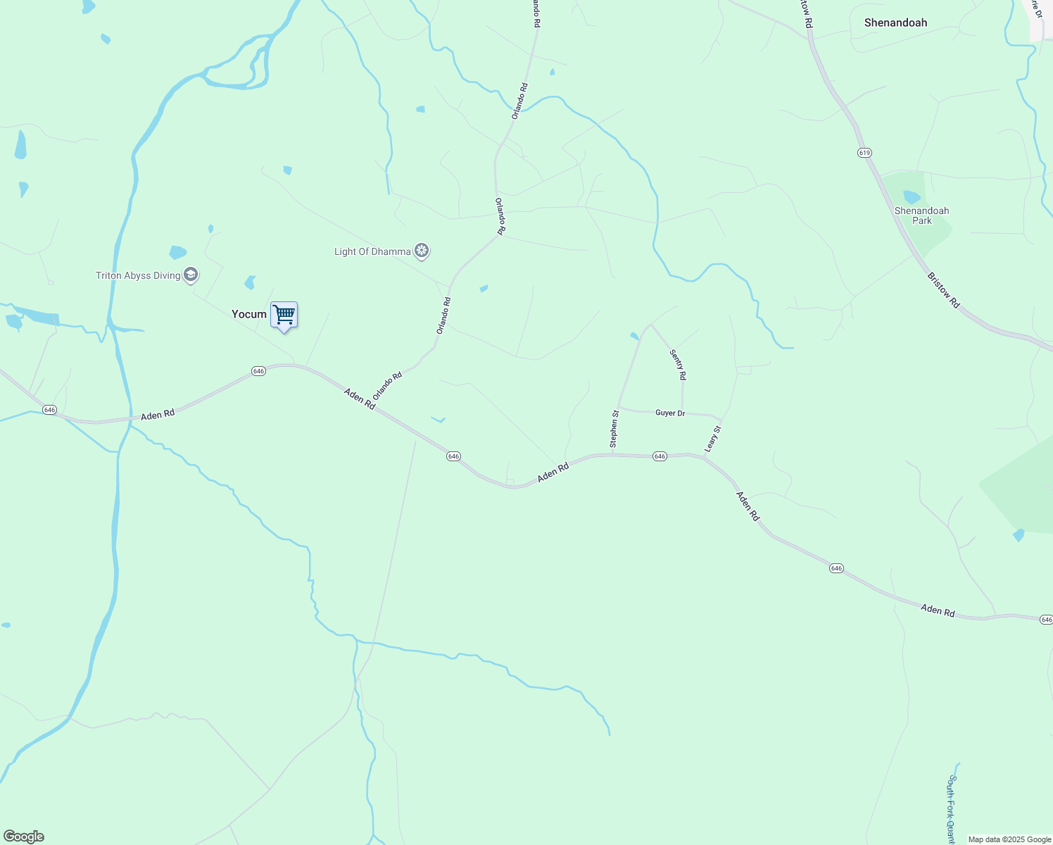map of restaurants, bars, coffee shops, grocery stores, and more near 9610 Leeta Cornus Lane in Nokesville