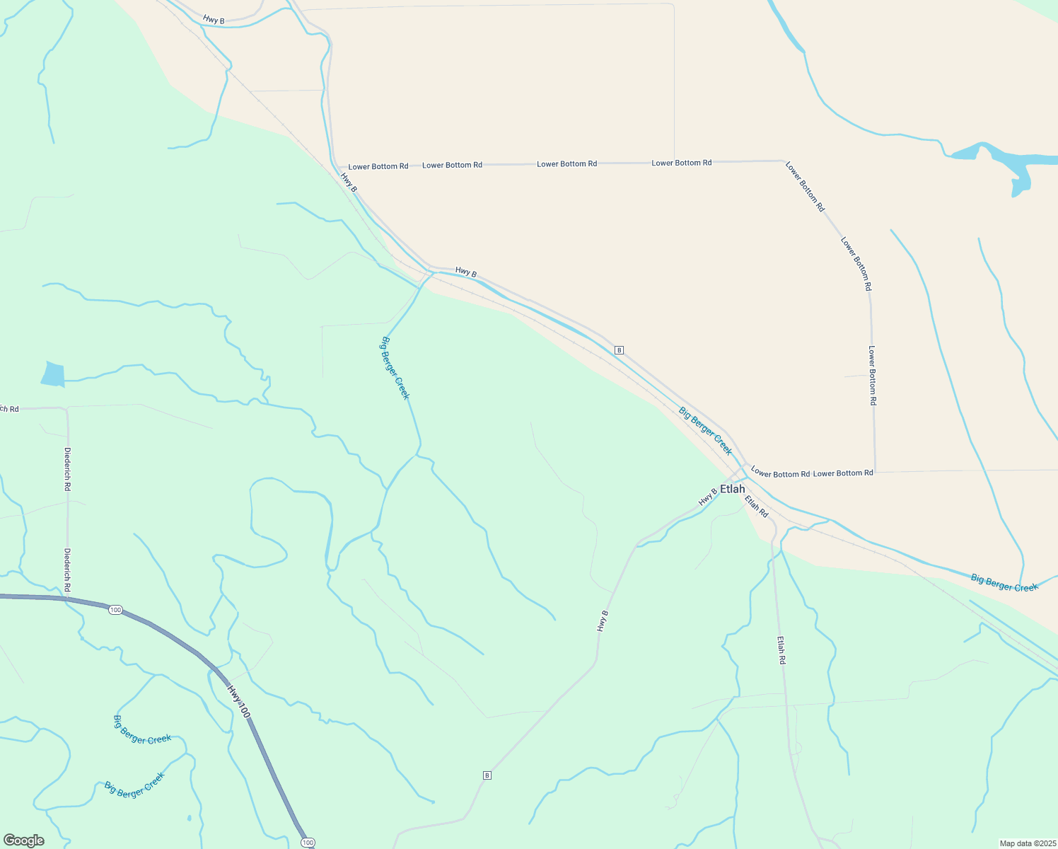 map of restaurants, bars, coffee shops, grocery stores, and more near 401 Pehle Lane in Berger