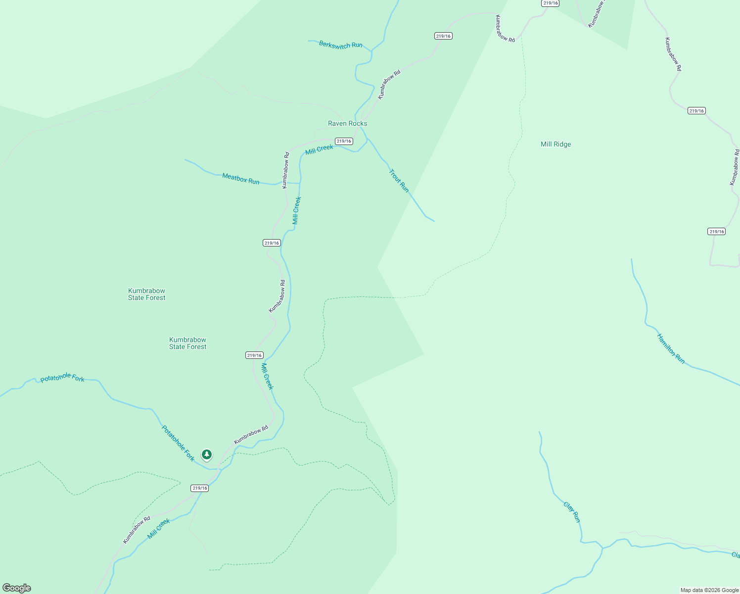 map of restaurants, bars, coffee shops, grocery stores, and more near Mill Ridge Trail in Randolph County