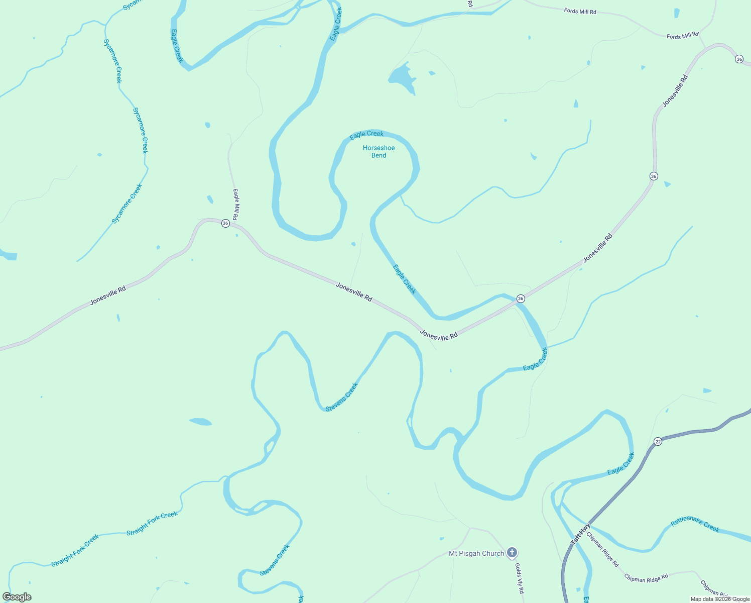 map of restaurants, bars, coffee shops, grocery stores, and more near Jonesville Road in Dry Ridge