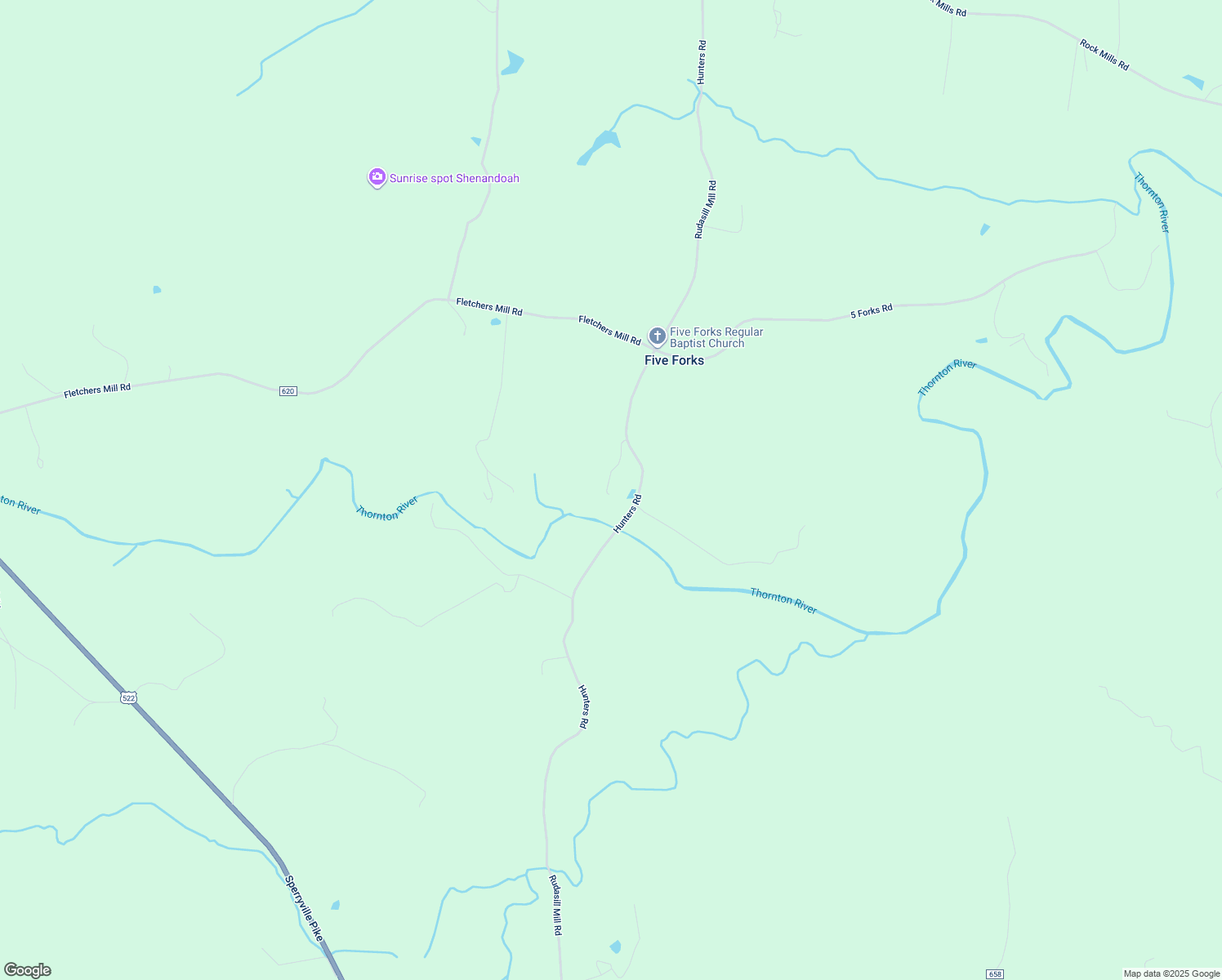 map of restaurants, bars, coffee shops, grocery stores, and more near 581 Rudasill Mill Road in Woodville