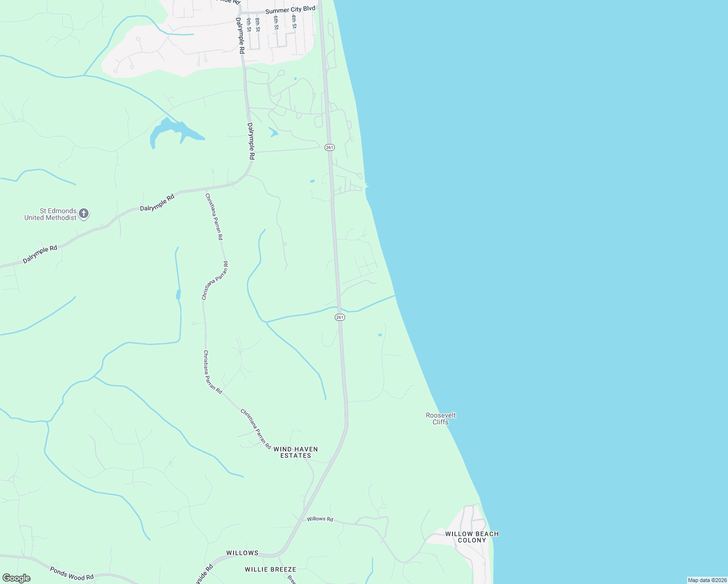 map of restaurants, bars, coffee shops, grocery stores, and more near 4955 Bayside Rd in Chesapeake Beach