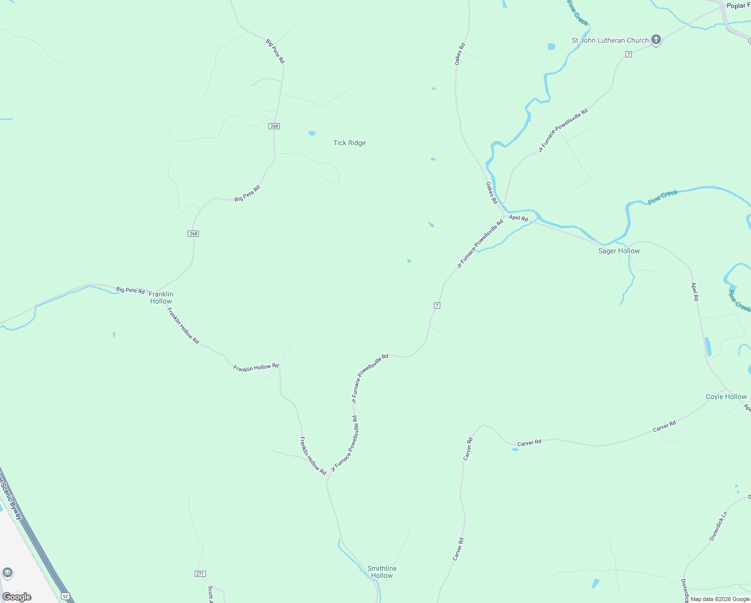 map of restaurants, bars, coffee shops, grocery stores, and more near in Franklin Furnace