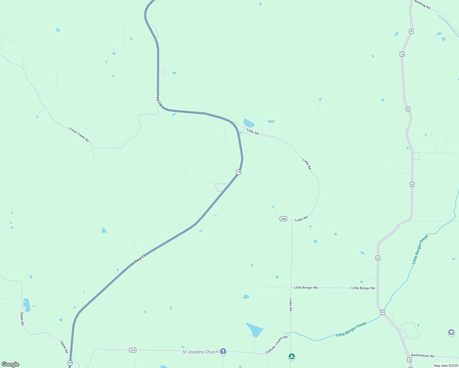map of restaurants, bars, coffee shops, grocery stores, and more near Missouri 19 in Hermann