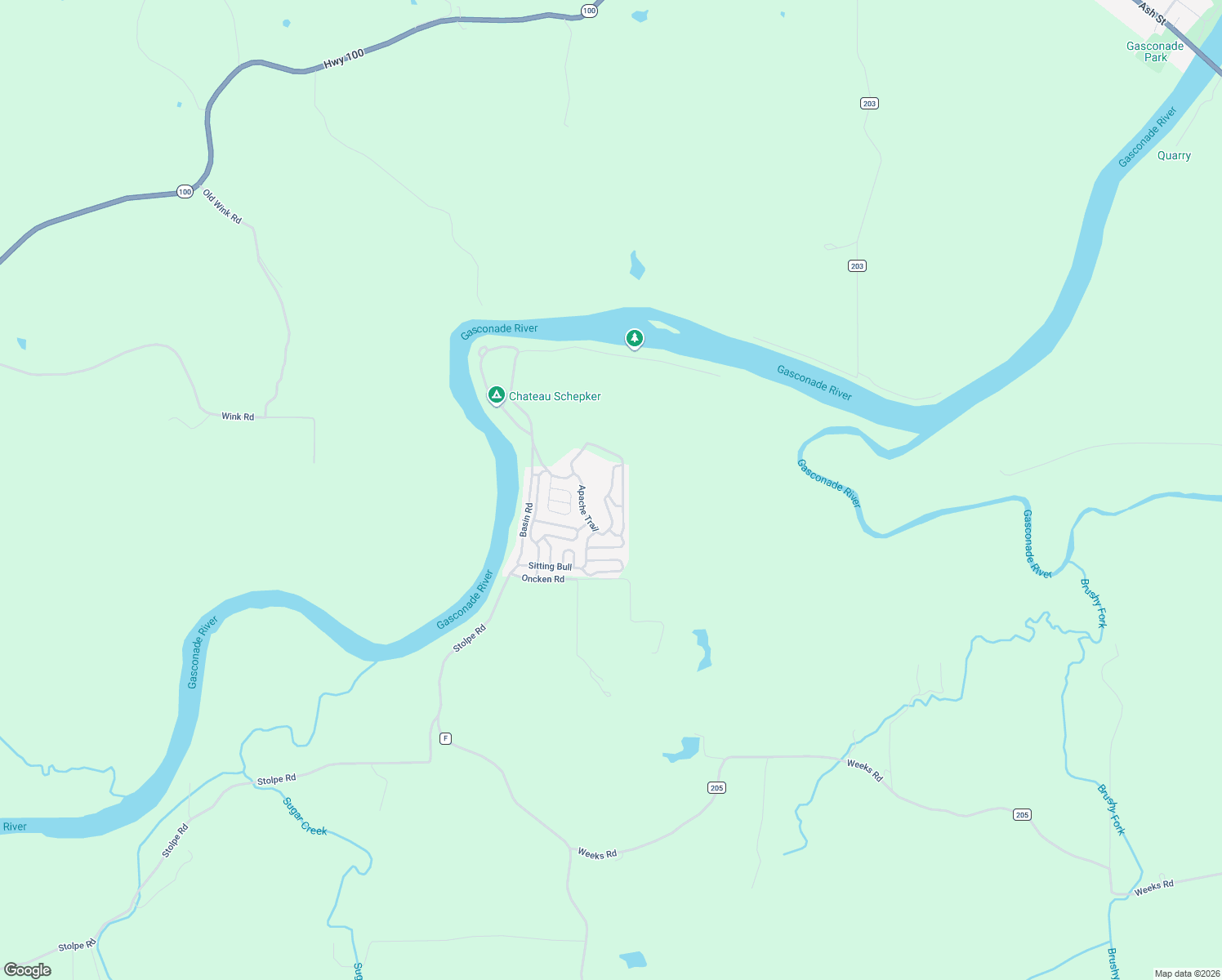 map of restaurants, bars, coffee shops, grocery stores, and more near 1916 Choctaw Path in Hermann