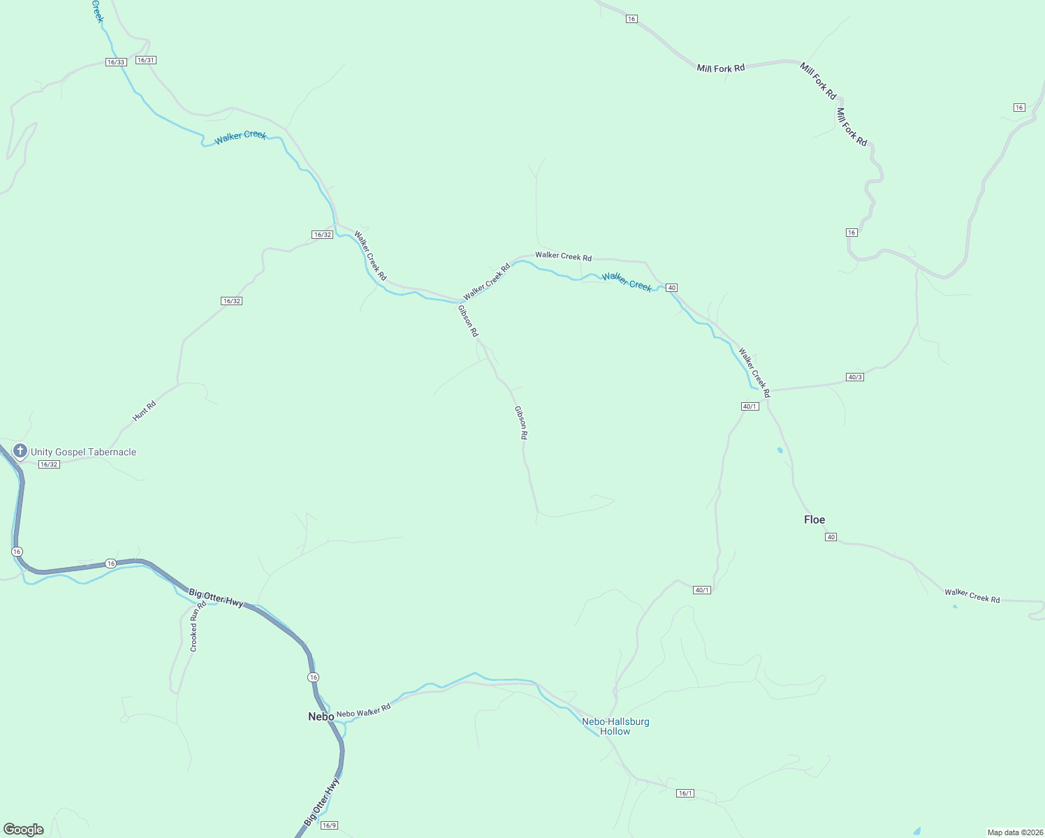 map of restaurants, bars, coffee shops, grocery stores, and more near Gibson Road in Clay County
