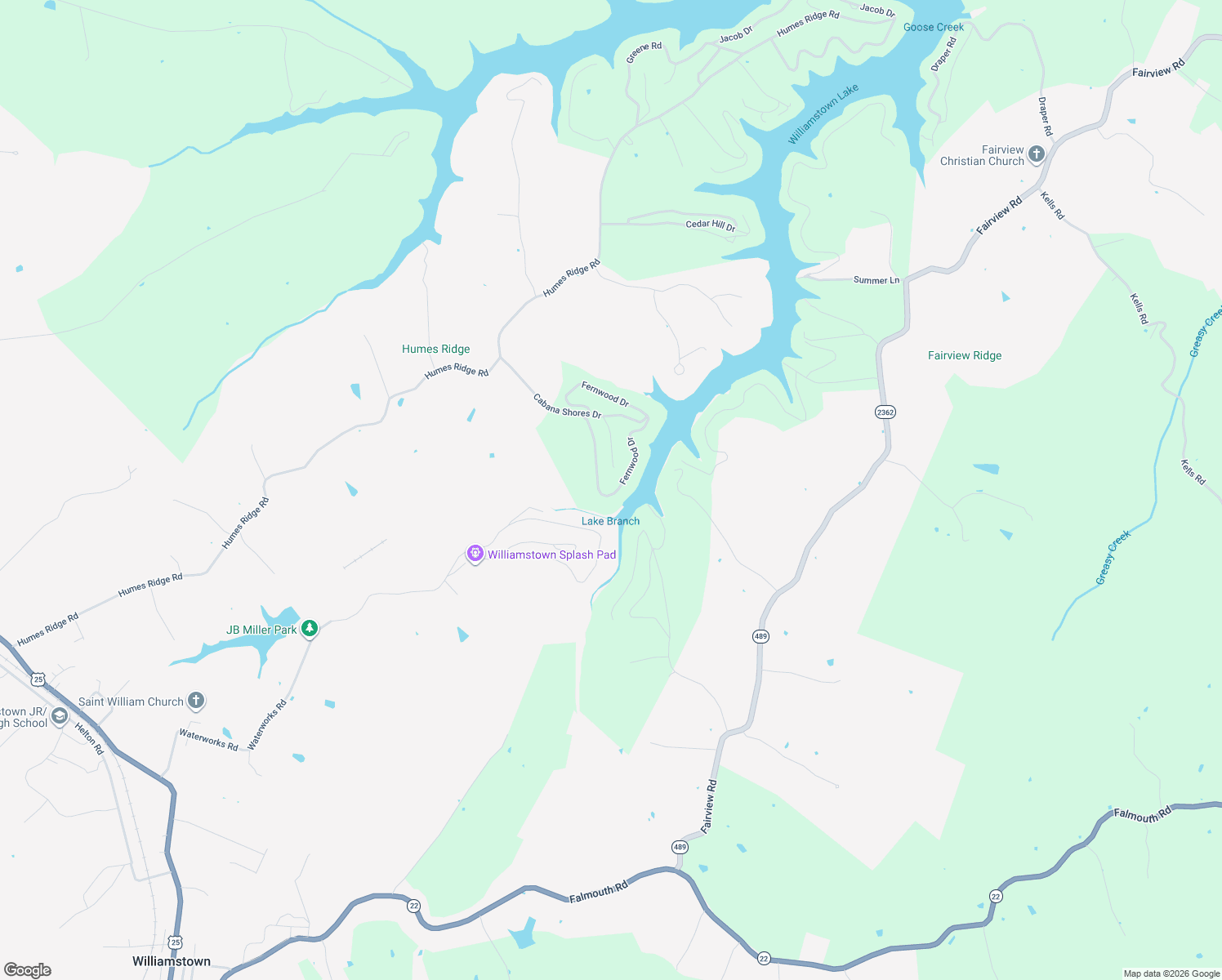 map of restaurants, bars, coffee shops, grocery stores, and more near 365 Fernwood Drive in Williamstown
