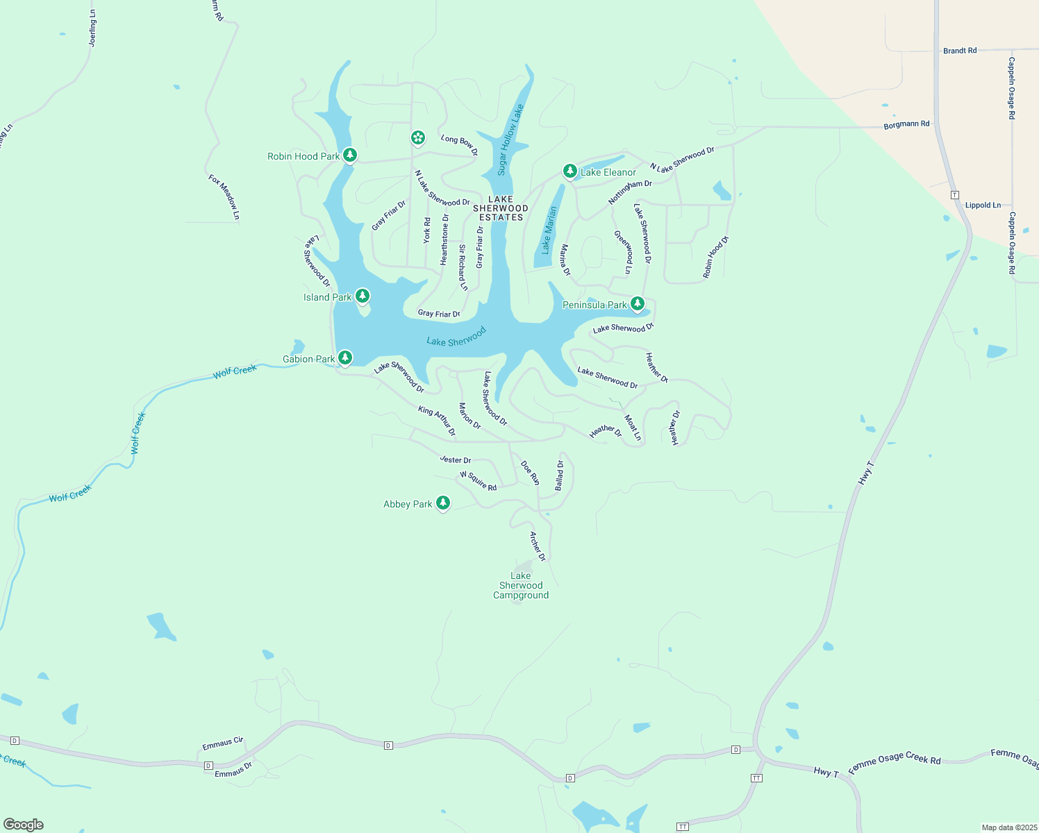 map of restaurants, bars, coffee shops, grocery stores, and more near 1469 Lake Sherwood Drive in Marthasville