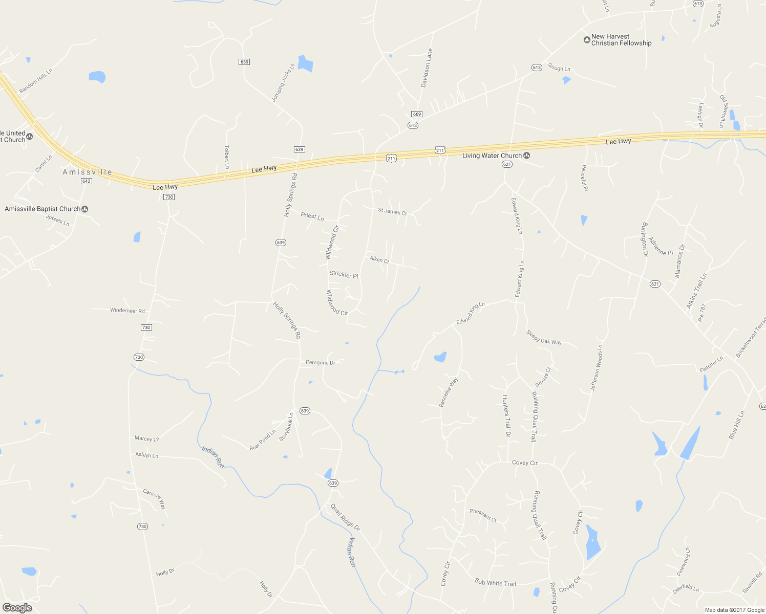 map of restaurants, bars, coffee shops, grocery stores, and more near 15182 Aiken Court in Amissville