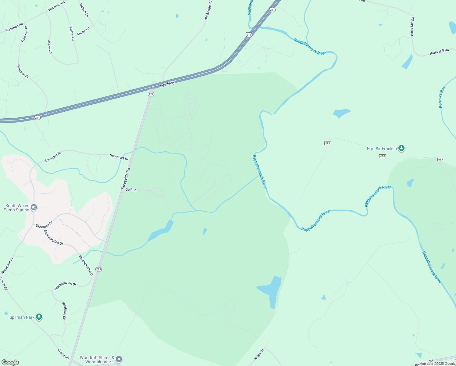 map of restaurants, bars, coffee shops, grocery stores, and more near 18511 Newmachar Court in Warrenton