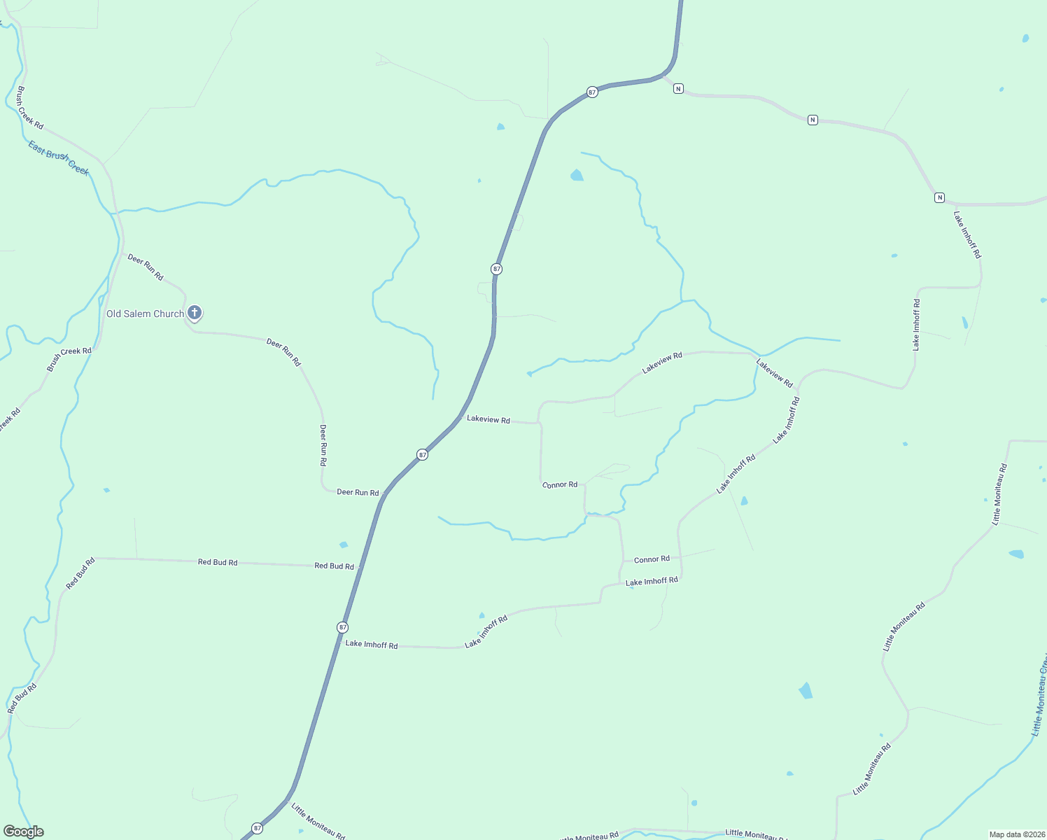 map of restaurants, bars, coffee shops, grocery stores, and more near 57806-57998 Lakeview Road in California