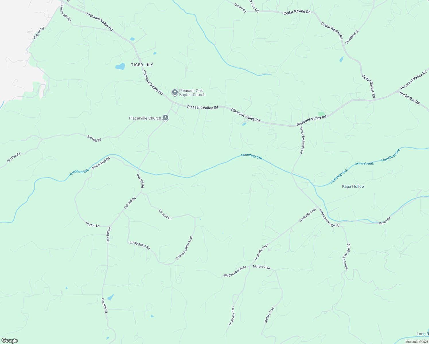 map of restaurants, bars, coffee shops, grocery stores, and more near 5621 Saw Mill Road in Placerville