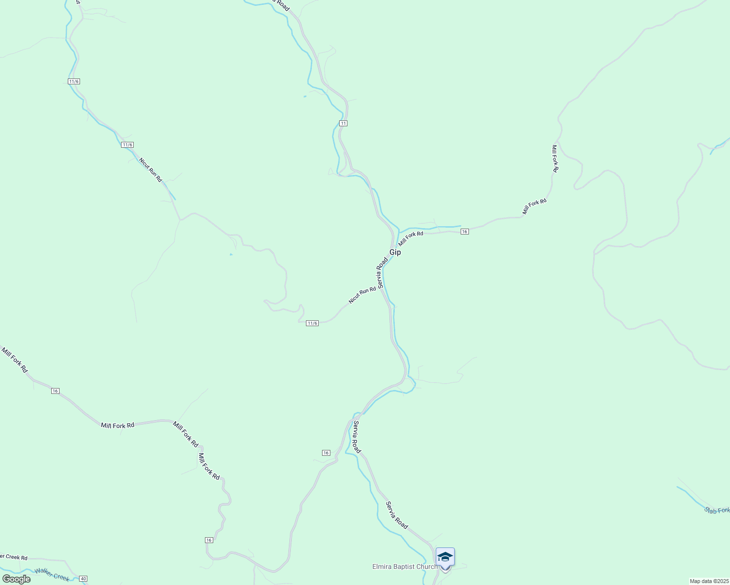 map of restaurants, bars, coffee shops, grocery stores, and more near 28 Nicut Run Road in Braxton County