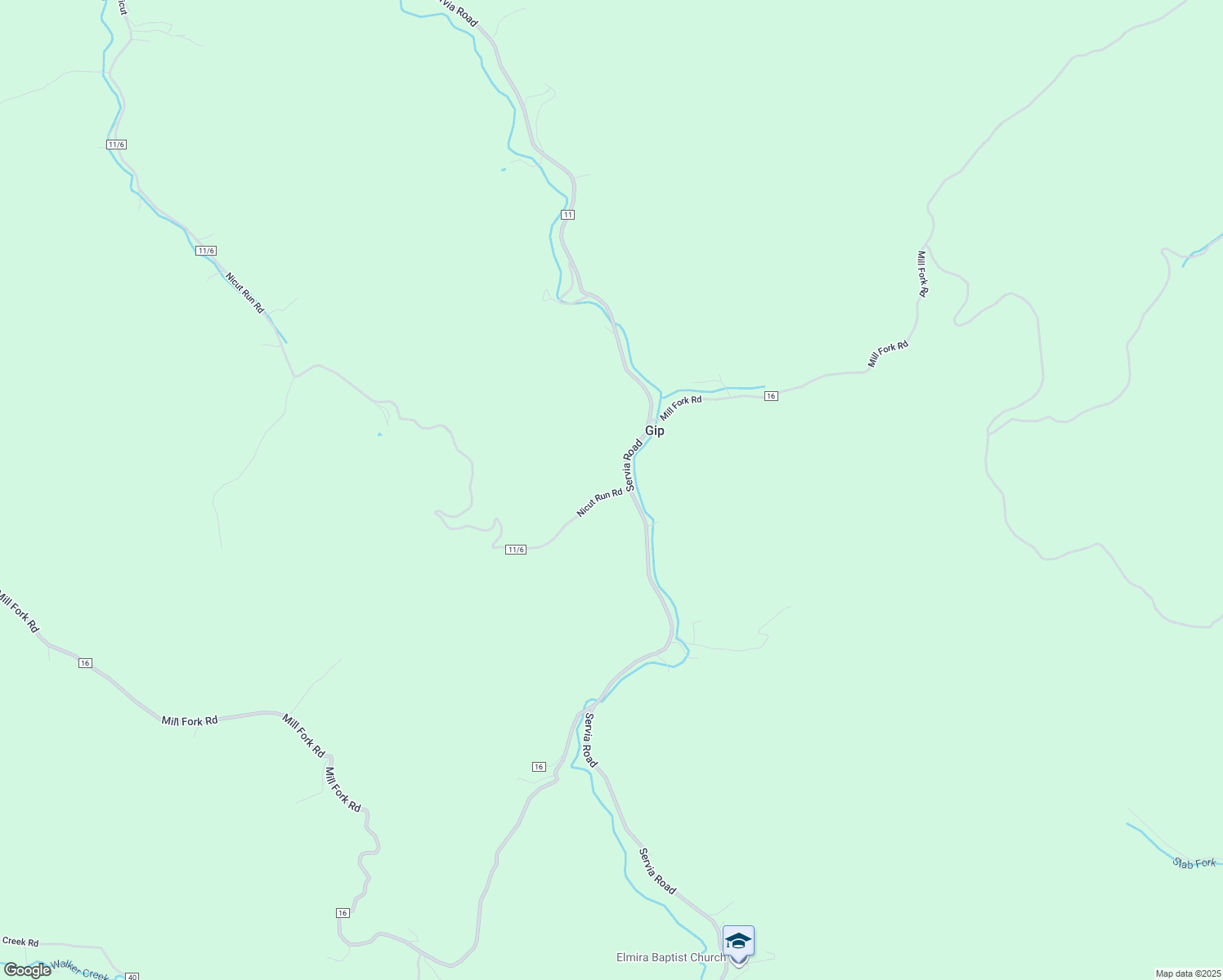 map of restaurants, bars, coffee shops, grocery stores, and more near 28 Nicut Run Road in Braxton County