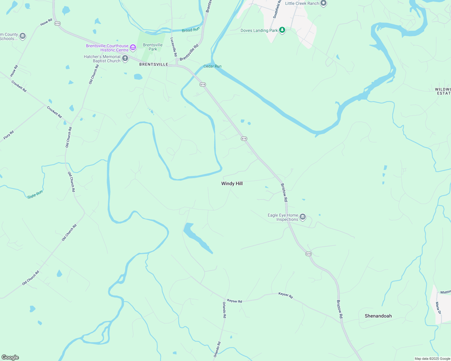 map of restaurants, bars, coffee shops, grocery stores, and more near 12654 Bristow Road in Nokesville