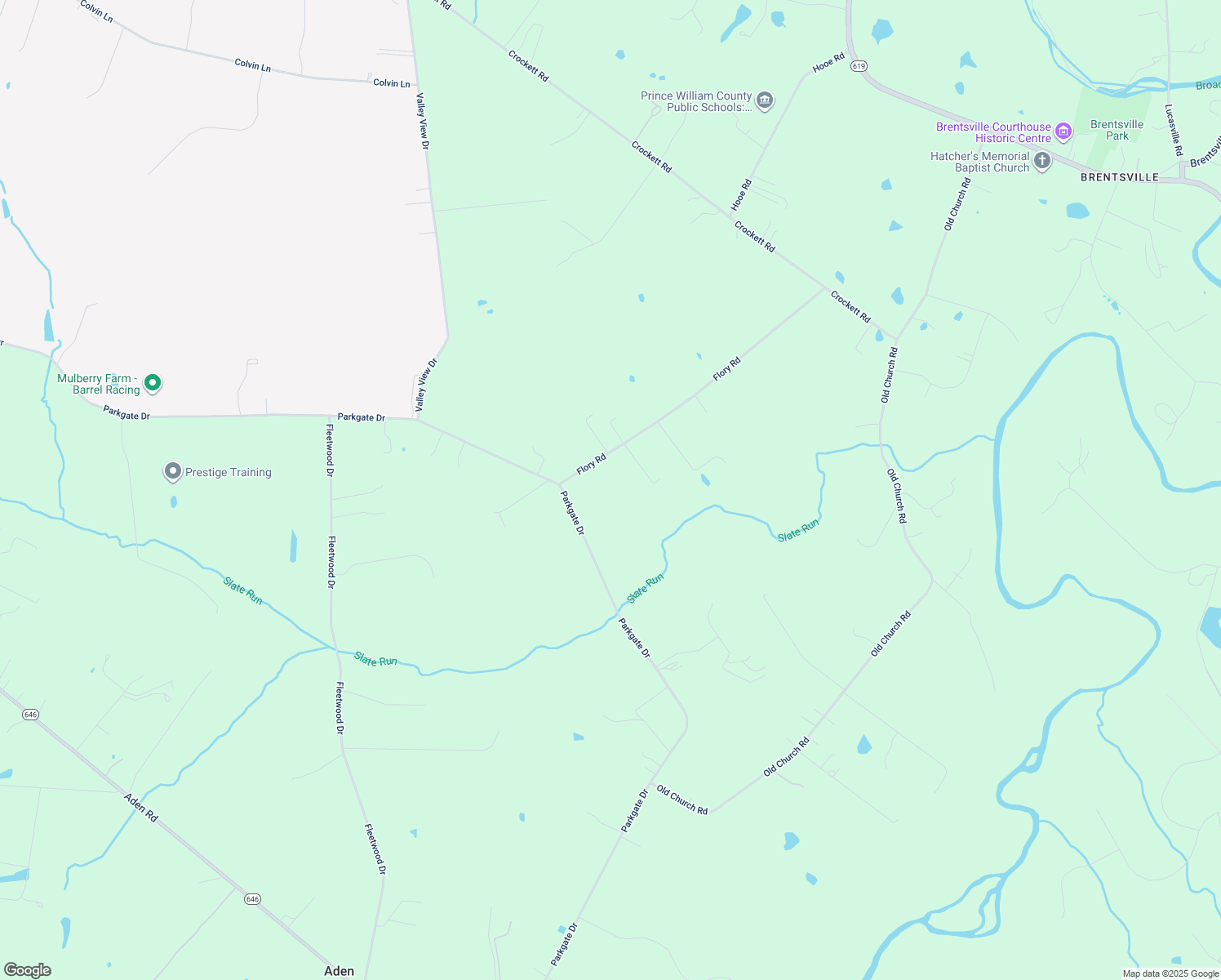 map of restaurants, bars, coffee shops, grocery stores, and more near 10981 Flory Rd in Nokesville