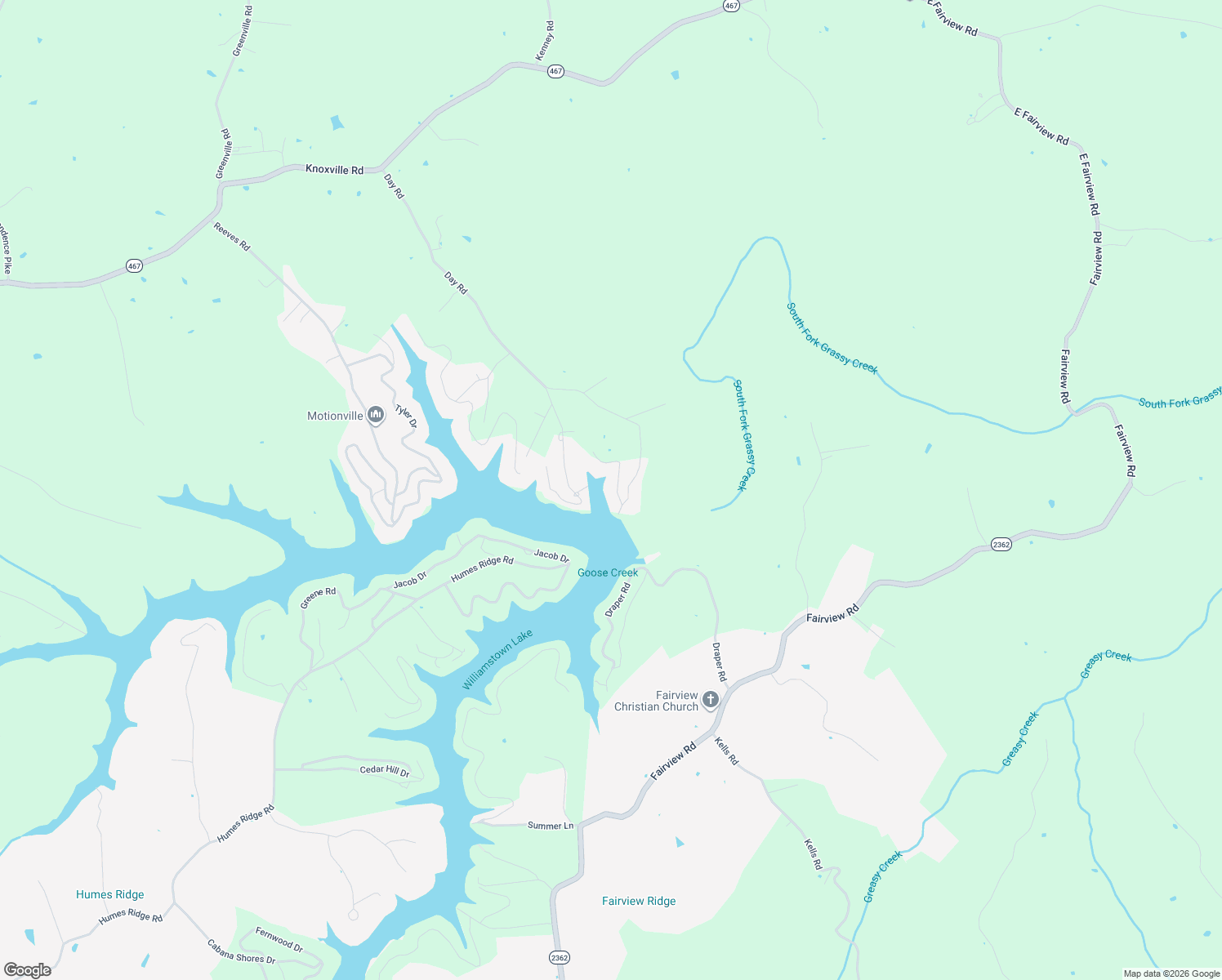 map of restaurants, bars, coffee shops, grocery stores, and more near 1300 Day Road in Dry Ridge