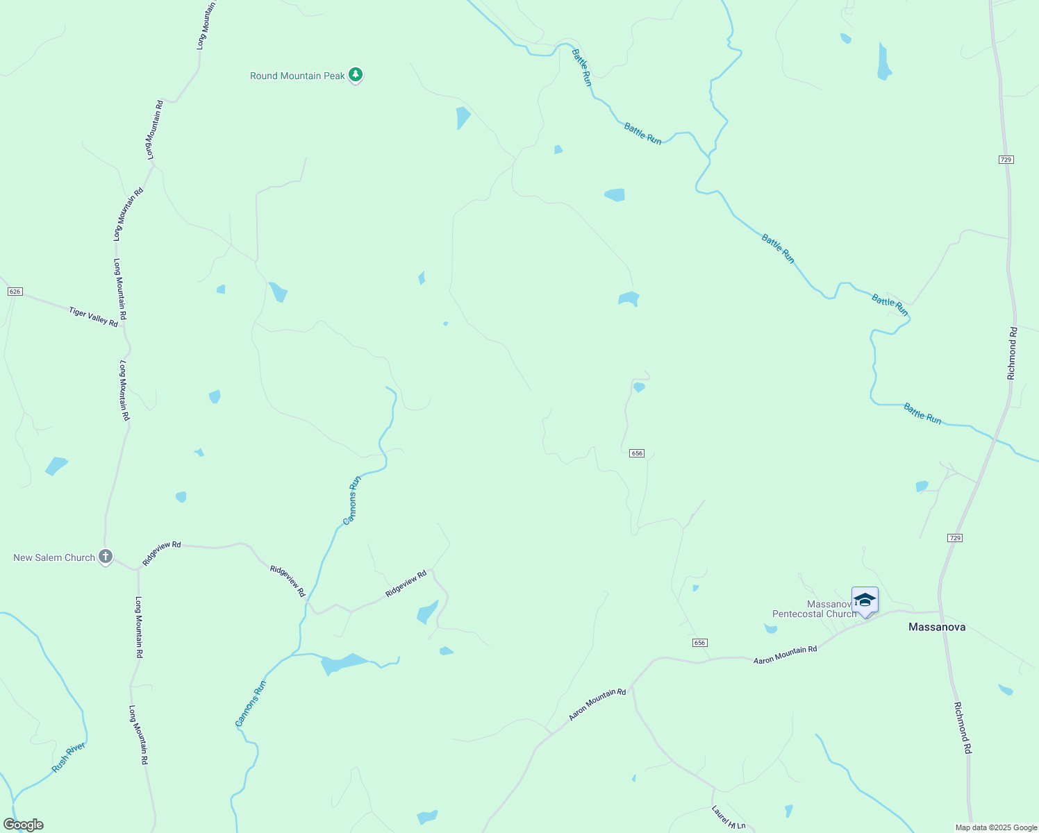 map of restaurants, bars, coffee shops, grocery stores, and more near 445 Battle Run Road in Washington
