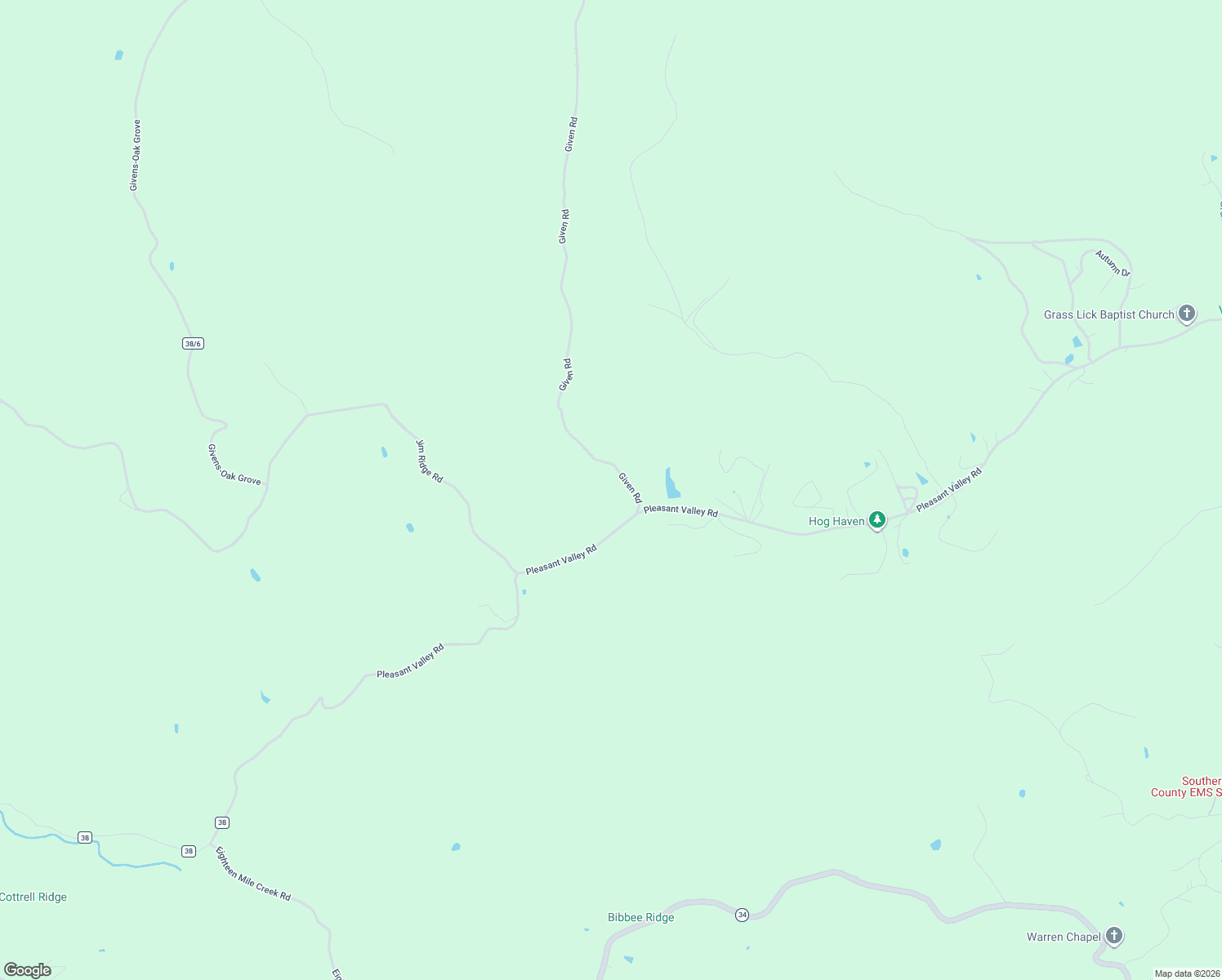 map of restaurants, bars, coffee shops, grocery stores, and more near 41 Maddox Hollow Road in Given